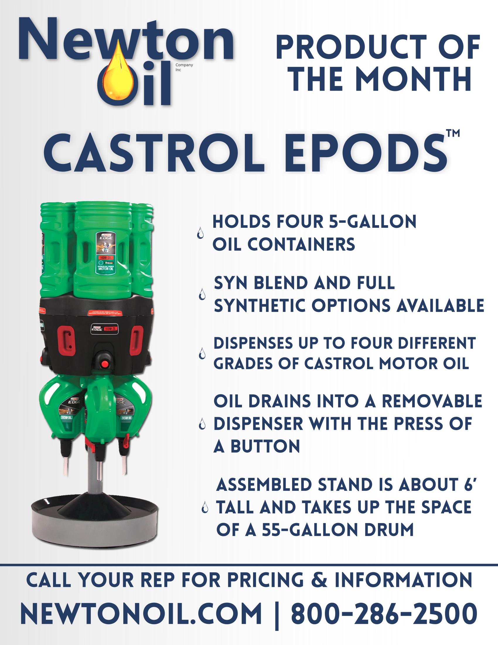 Newton Oil's Product of the Month: Castrol ePODS